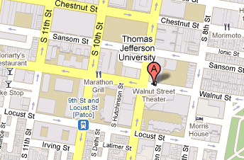 Walnut Street Theatre Map
