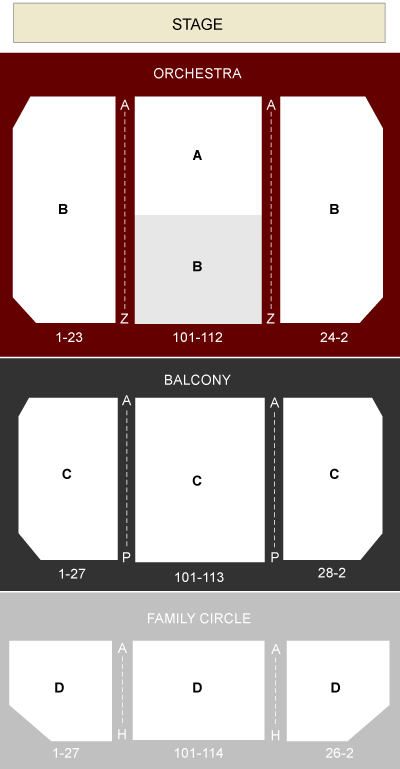 Philadelphia Theater Seating Chart